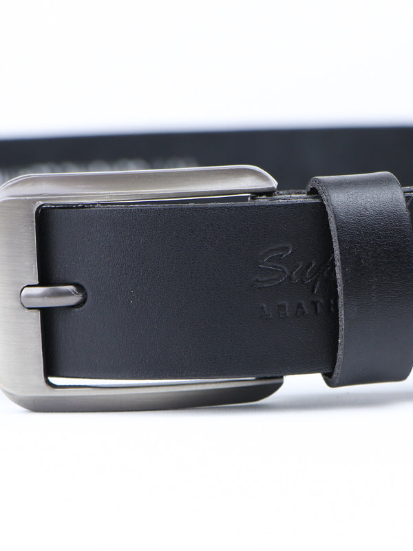 MB03 Flex Faux Leather Belt for Men SP Black