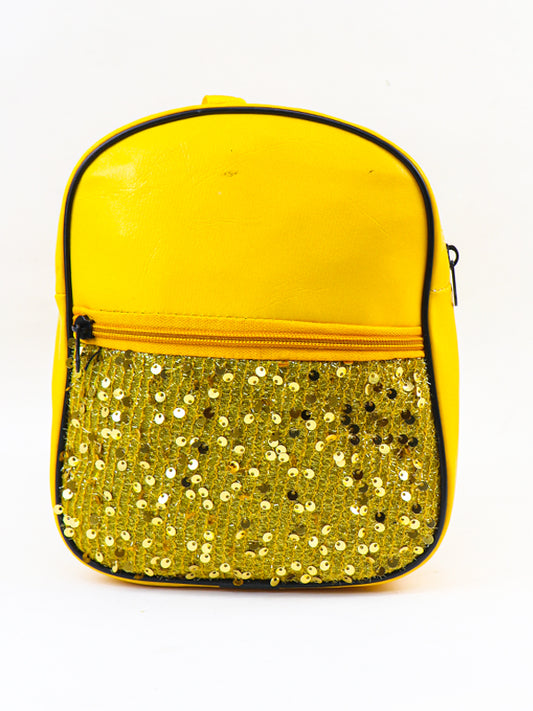 Fancy Glitter Bag for Girls Yellow