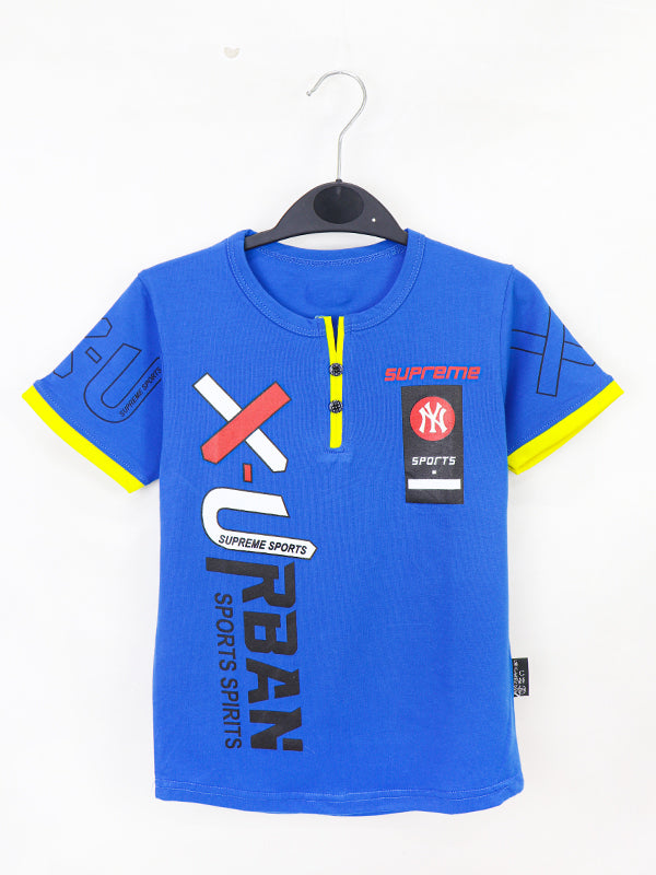 ATT Boys T-Shirt 5 Yrs - 10 Yrs X-U Blue