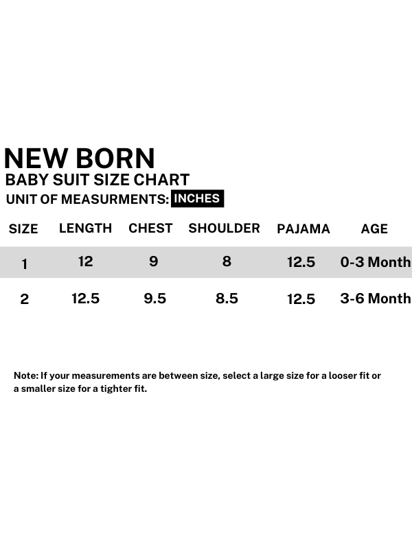 Newborn Baby Suit 0Mth - 6Mth 08 Ferozi