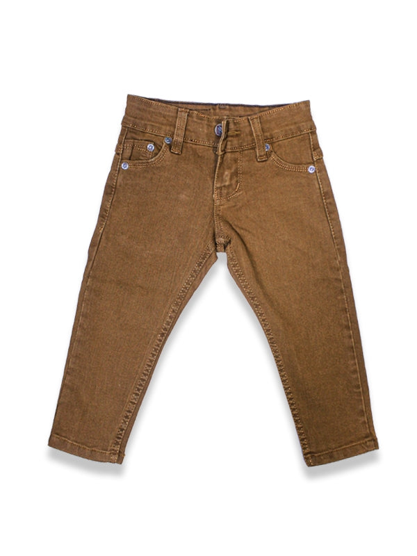 Boys Stretchable Jeans 5Yrs - 15Yrs Rust Brown