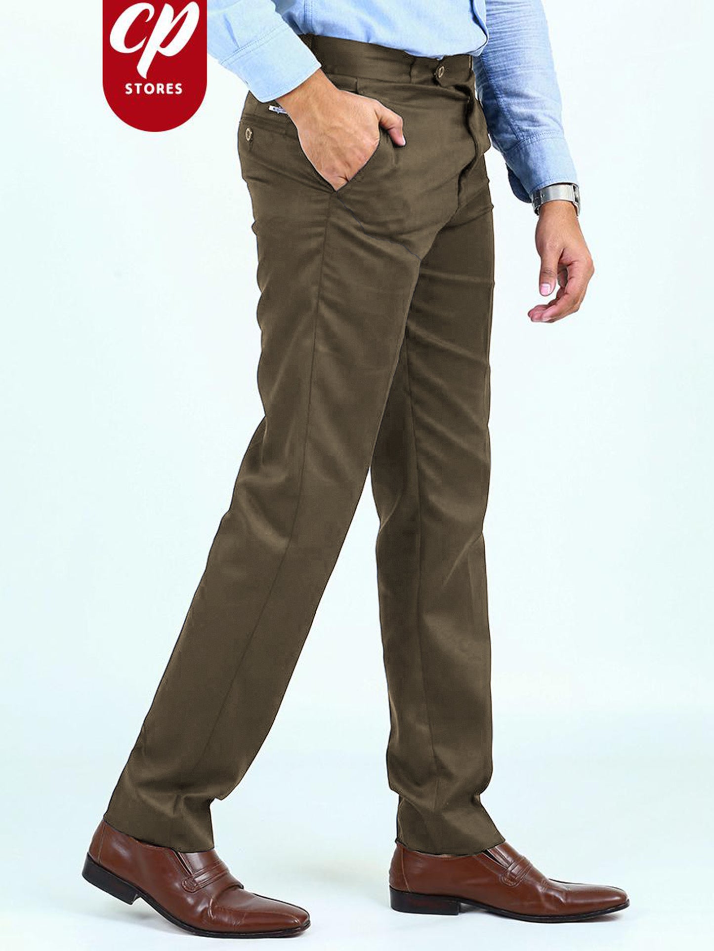 MFP30Men's Dress Pant Trouser Formal Cobra Brown