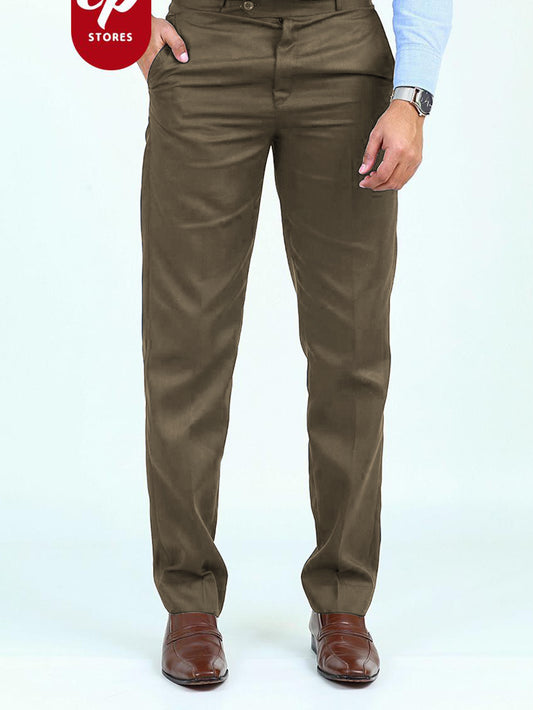 SN Men's Dress Pant Trouser Formal Cobra Brown