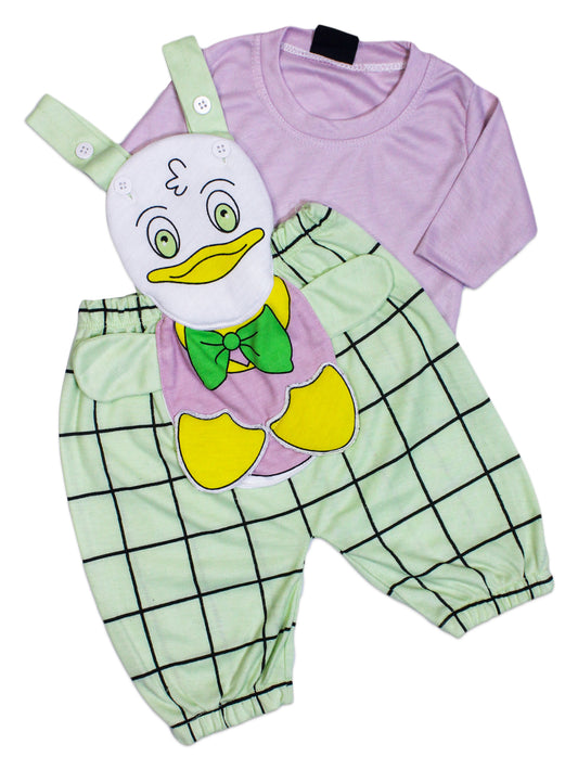 Romper for New Born Kids 1Mth - 8Mth Duck Green